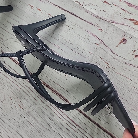 BP Elegant Black Strappy Heels size 9.5 NWOT - Picture 6 of 8